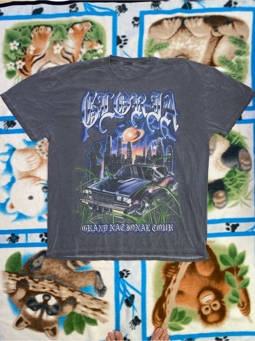 Gloria Tour Kendrick Lamar Graphic Black Short Sleeve Tee - Men's XL